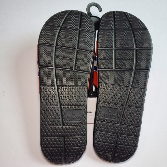 FOCO Chicago Cubs Stripe Raised Slide Sandals Men size 11-12 - Picture 8 of 9